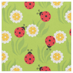 Tissu Pickleball ladybugs et marguerites taille personna