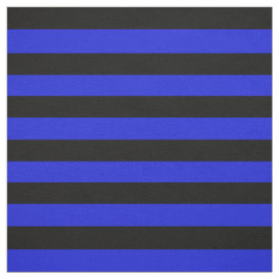 Tissu Pied de minuit de bleu noir et royal, rayures