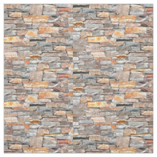 Tissu Pierre   motif en pierre naturelle   briques
