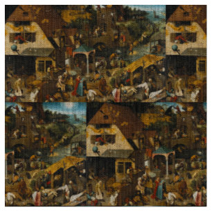 Tissu Pieter Bruegel l'Ancien - Les proverbes hollandais