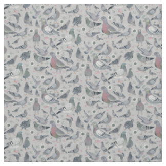 Tissu Pigeons Animaux Oiseaux Nouveauté | Rideau de tiss