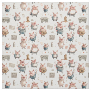Tissu Piggy Perfection : Whimsy Pig