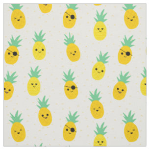 Tissu Pinappa pirates été tropical