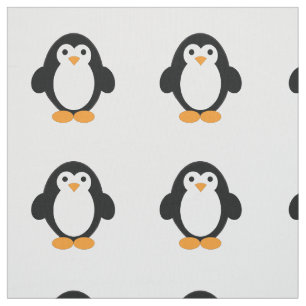 Tissu Pingouin à caricature mignonne