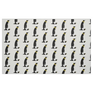 Tissu Pingouin avec son bébé