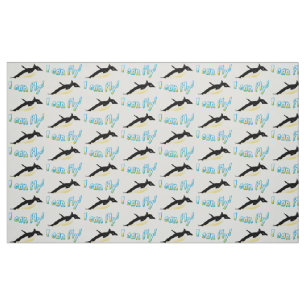 Tissu Pingouin volant