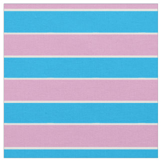 Tissu Pink, blue, white stripes