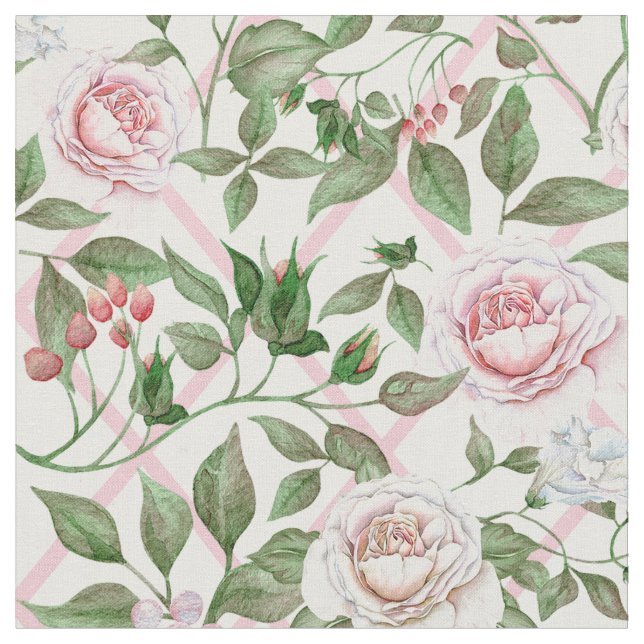 Tissu Pink Roses (Fermer)