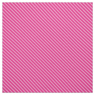 Tissu Pinstripes diagonales - fuchsia rose et blanc