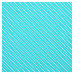 Tissu Pinstripes diagonales - turquoise et blanche