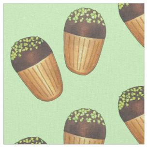 Tissu Pistachio Madeleines Pâtisseries françaises Pâtiss