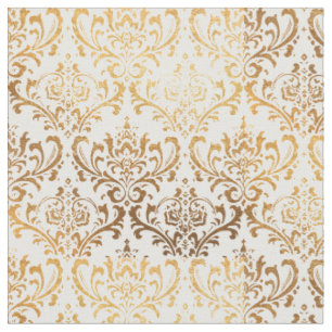 Tissu PixDezines Rossi Damask/Gold Tone