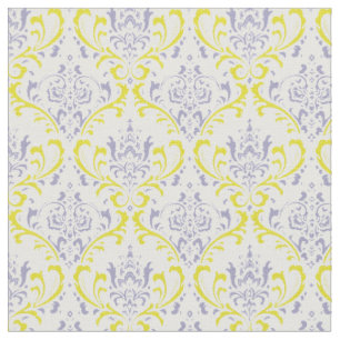 Tissu PixDezines rossi damask/violet lilas/jaune