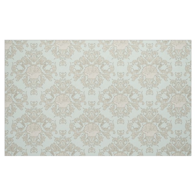 Tissu Plage Ocean Beach de la pétoncle à mâchoire (Fat Quarter)