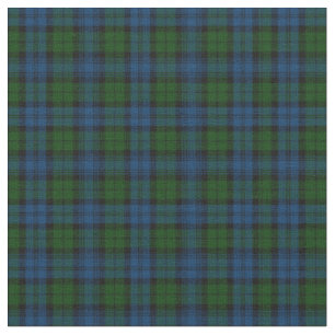 Tissu Plaid Clan Campbell Militaire Tartan Vert Noir