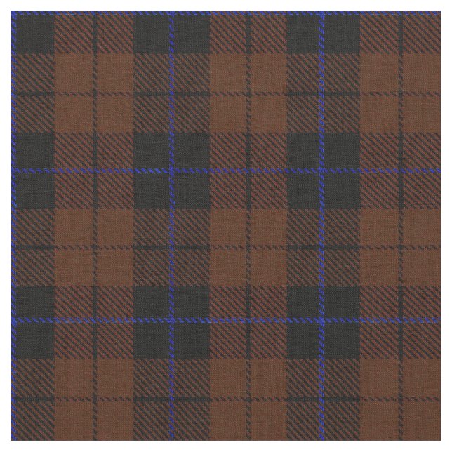 Tissu Plaid de brun foncé de Chocholate avec le noir de (Fermer)
