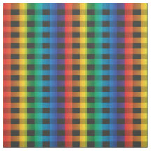 Tissu Plaid de Buffalo Arc-en-ciel