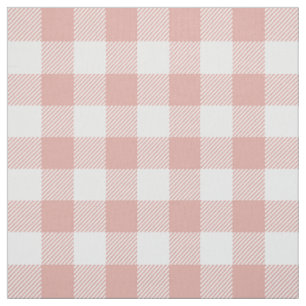 Tissu Plaid de Buffalo Rose corallien