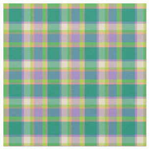 Tissu Plaid de mode vert et violet