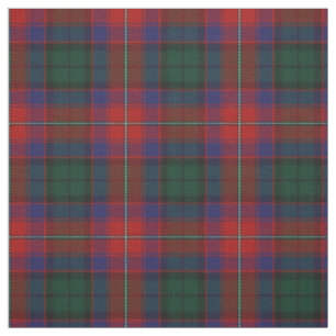 Tissu Plaid de tartan écossais vert rouge de Rattray de