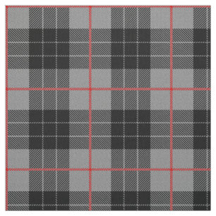 Tissu Plaid imprimé flanc gris