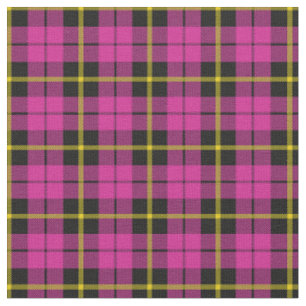 Tissu Plaid jaune noir rose lumineux print2 de rayure