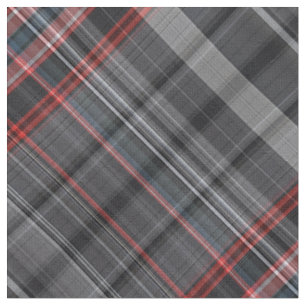 Tissu Plaid noir et rouge
