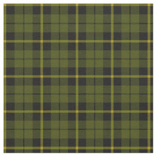Tissu plaid print2 de rayure de jaune de vert d'armée