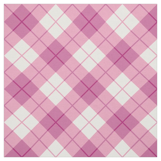 Tissu Plaid rose (Échantillon)