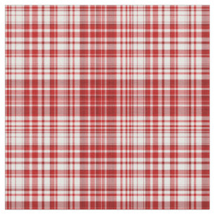 Tissu plaid-rouge et blanc 02