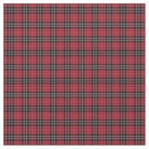 Tissu plaid rouge et vert