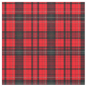 Tissu Plaid Rouge traditionnel Tartan Collection populai