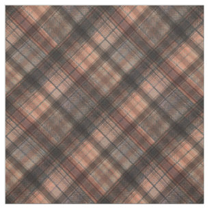 Tissu Plaid Scottish coral classique noir