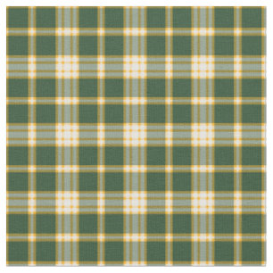 Tissu Plaid sportif d'or vert-foncé et jaune