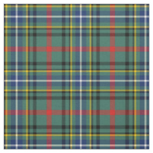 Tissu Plaid vert de Clan Bisset Tartan