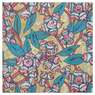 Tissu Plante australien Eucalyptus Motif botanique