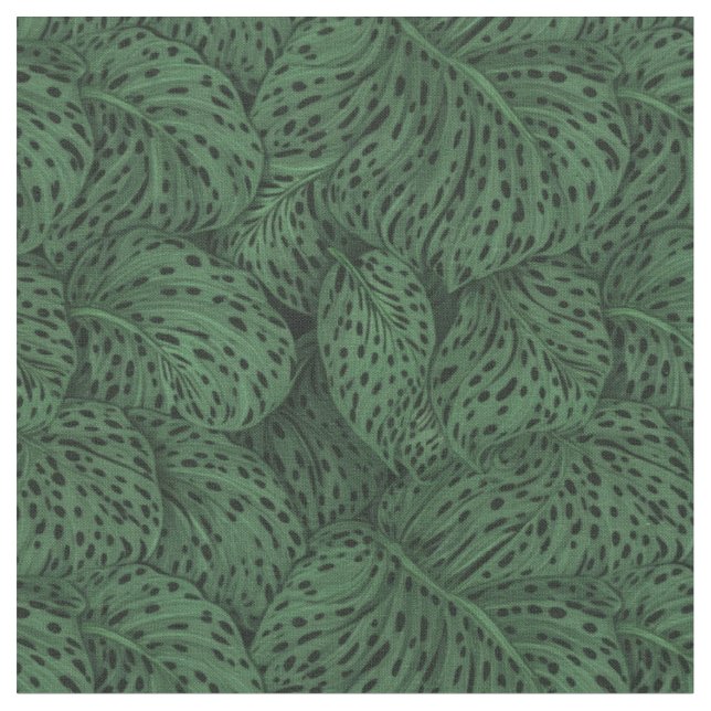 Tissu Plantes tropicaux en tache (Fermer)