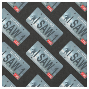 Tissu Plaque de licence Idaho "I Saw 1" Sasquatch