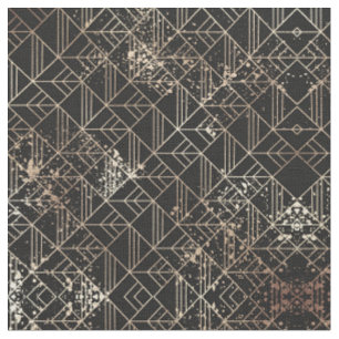 Tissu Plaque de peinture géométrique Art Déco rétro en o