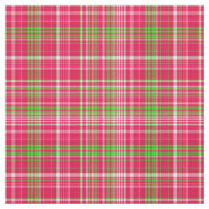 Tissu plaqué-néon vert et rose 01