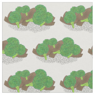 Tissu Plat de viande chinoise de boeuf et de brocoli