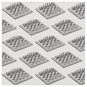 Tissu Plateau de Jeu d'Échecs et Pièces d'Échecs Art Vin
