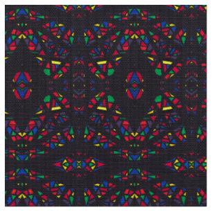 Tissu Pluie spectroscopique Résumé Gouache Art