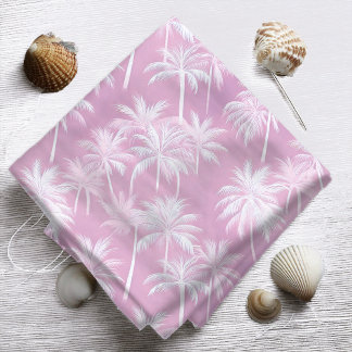 Tissu Plum Motif de silhouette de palmier hawaïen ID1093