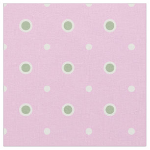 Tissu Point vert et blanc de petit bouquet attrayant de