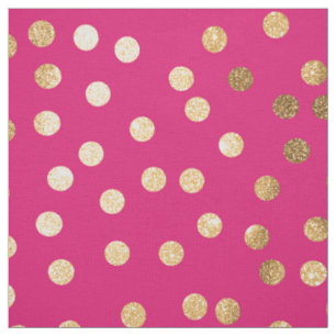 Tissu Points de la ville de la Parties scintillant rose
