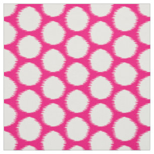 Tissu Points Ikat Rose Asiatique