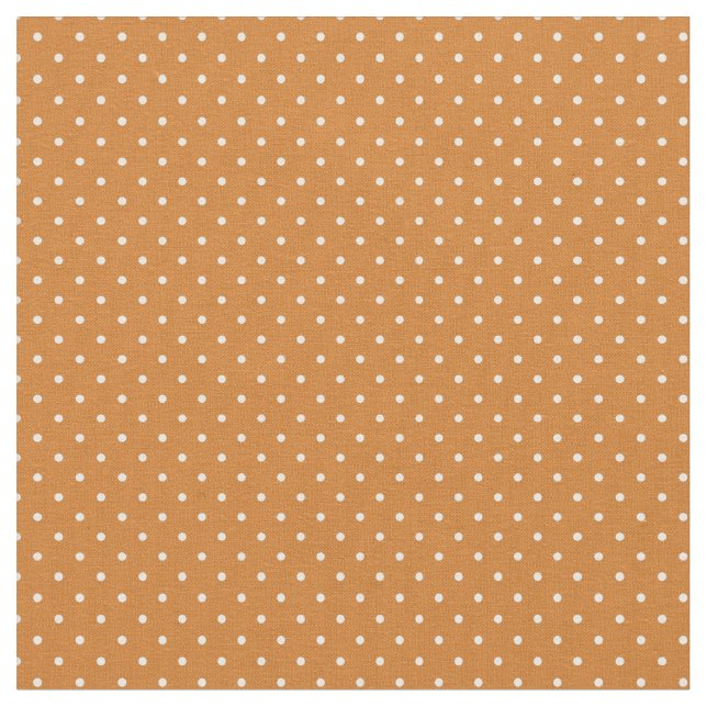 Tissu Points minuscules orange brûlés (Fermer)