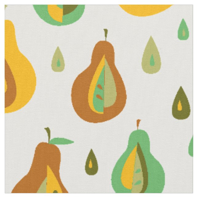 Tissu Poires vintages (Fermer)