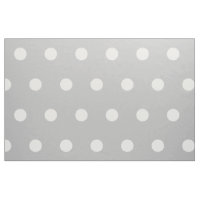 Pois blancs sur gris cendré